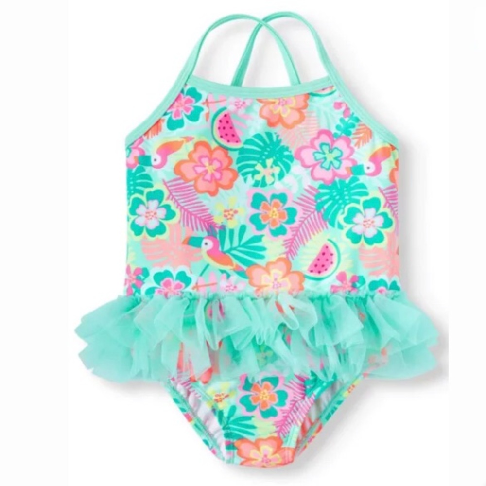 Wonder Nation One-Piece Tutu Swimsuit Toddler